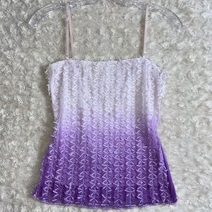 Y2K Fresh Wear Sequins and Mini Bows Camisole Top M Medium VTG Rare